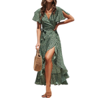 Elaine - Langes Kleid mit Blumendruck
