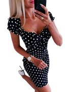Karla - Feminines Abendkleid mit Punkten