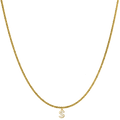 Sparkle Mini Diamond Letter Kette 14K Vergoldet