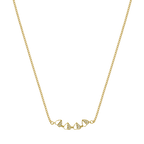 Lucky Perlmutt Heart Kette 18K Vergoldet