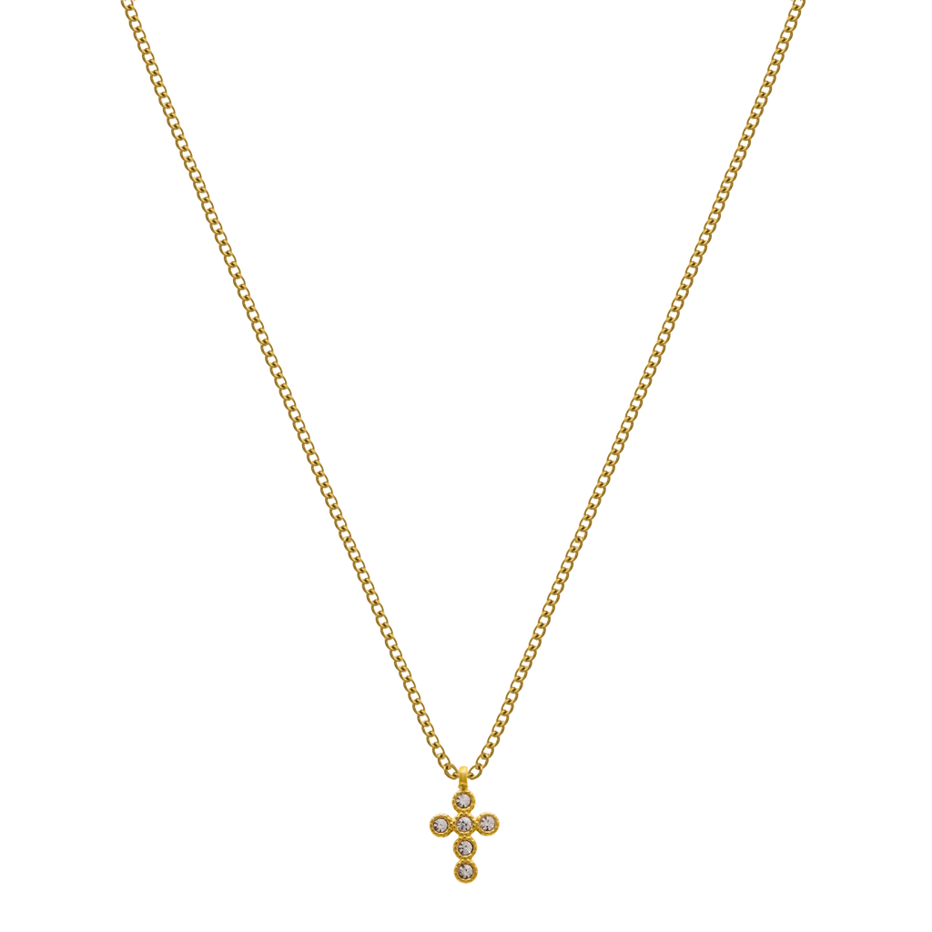 Mini Cross 14K Vergoldet