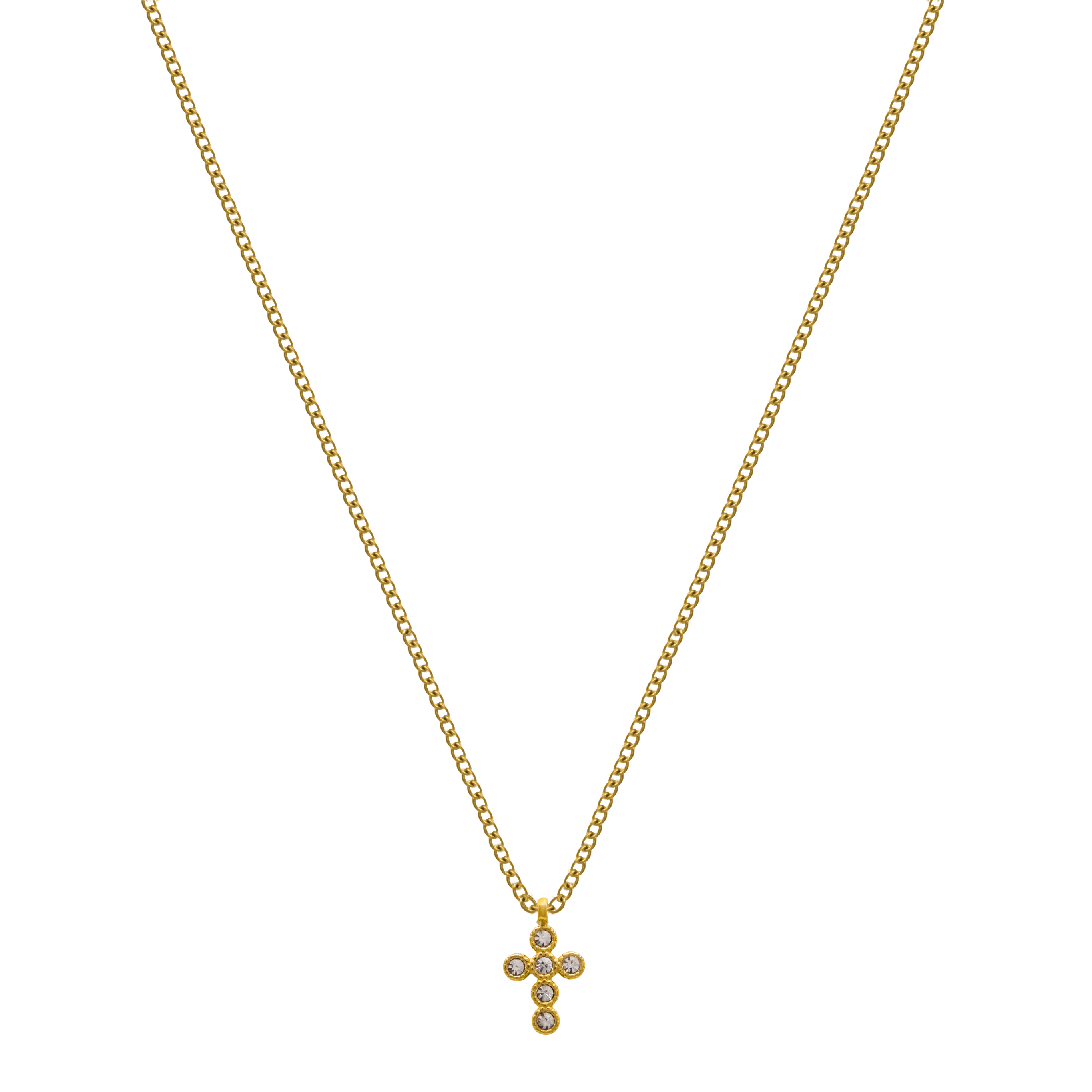 Mini Cross 14K Vergoldet