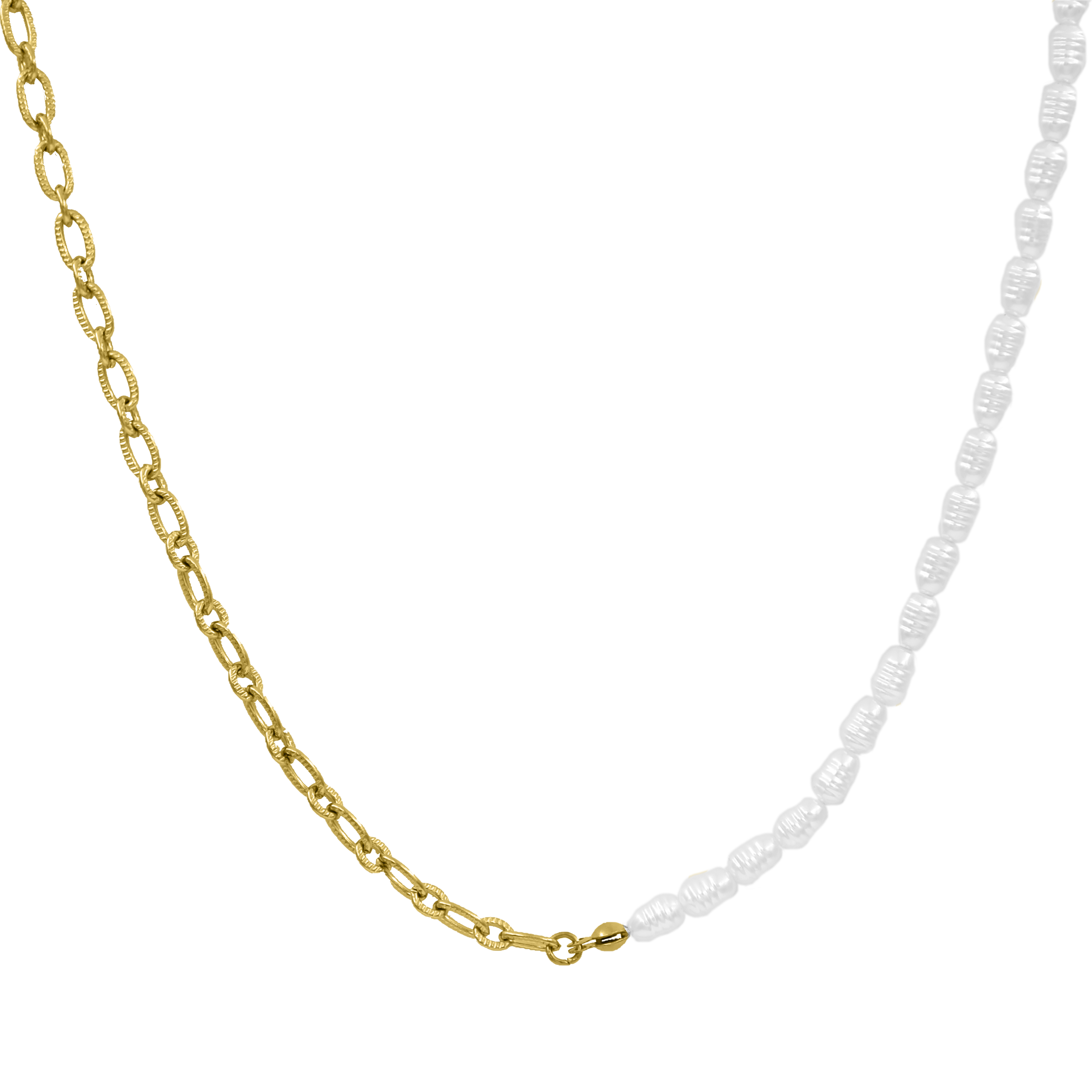 Elegant Pearl Kette 14K Vergoldet