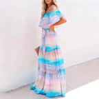 Stella - Langes Kleid mit Volants