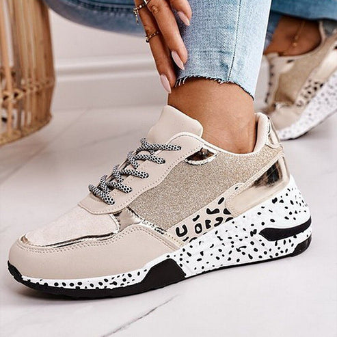 Jana – Stylische Schnürschuhe mit Leopardenmuster für einen trendigen Look