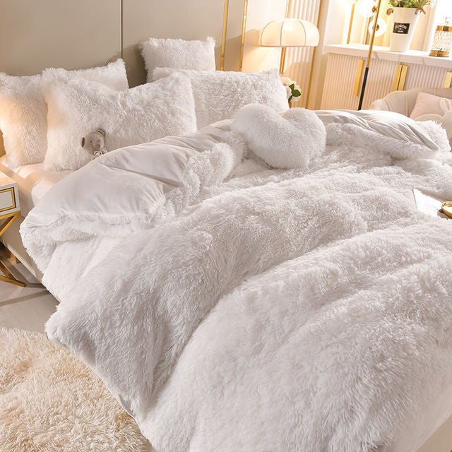 LuxLaken - 5-in-1-Bettwäsche-Set + kostenloses Herz-Kissen