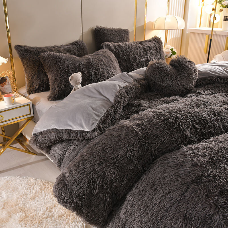 LuxLaken - 5-in-1-Bettwäsche-Set + kostenloses Herz-Kissen