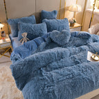 LuxLaken - 5-in-1-Bettwäsche-Set + kostenloses Herz-Kissen
