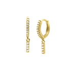 Shiny Letter Ohrringe 18K Vergoldet