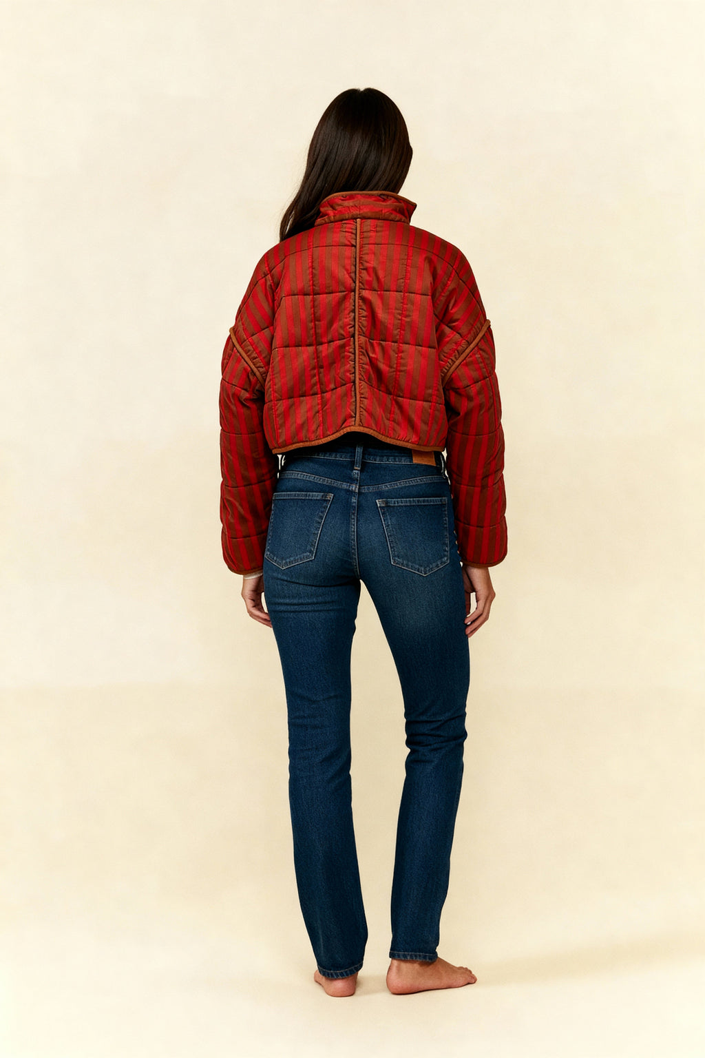 Jacke mit Nadelstreifen