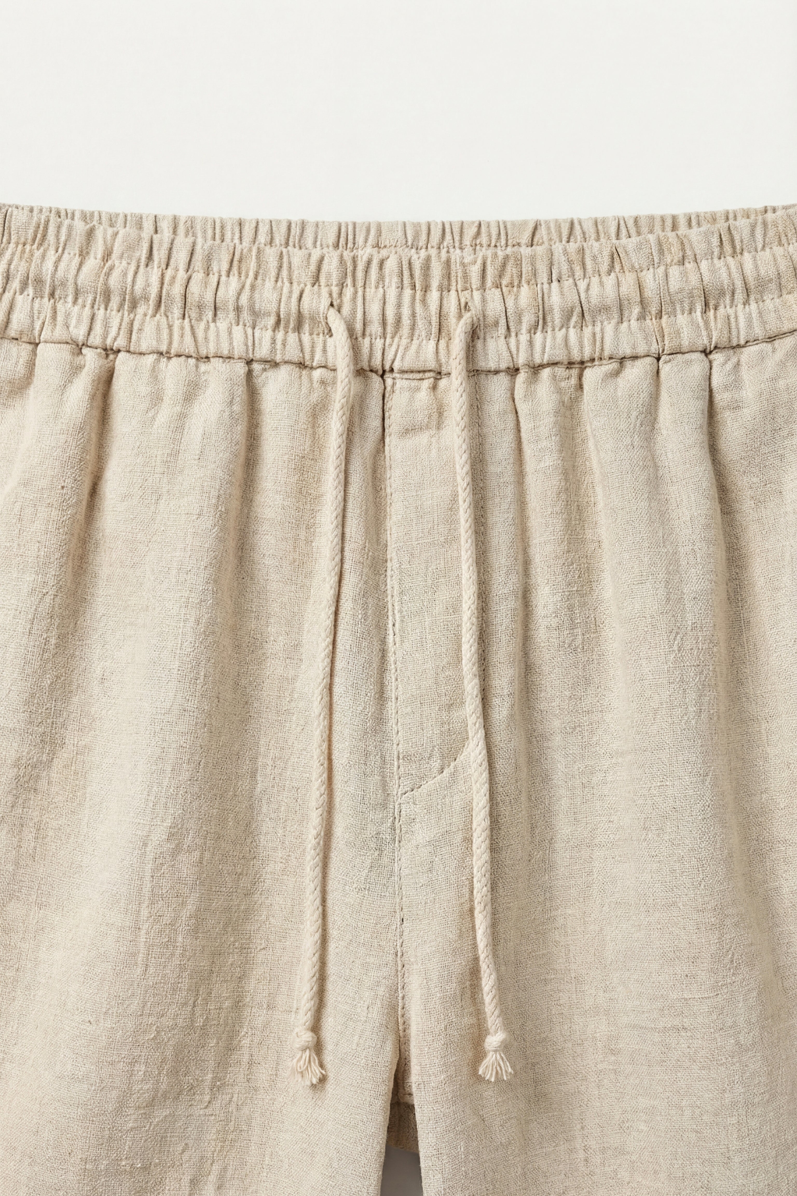 Shorts aus Leinen mit elastischem Bund und Kordelzug für Männer - Lecce