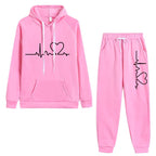 ISLA - Damen-Kapuzenpullover-Hosen-Set