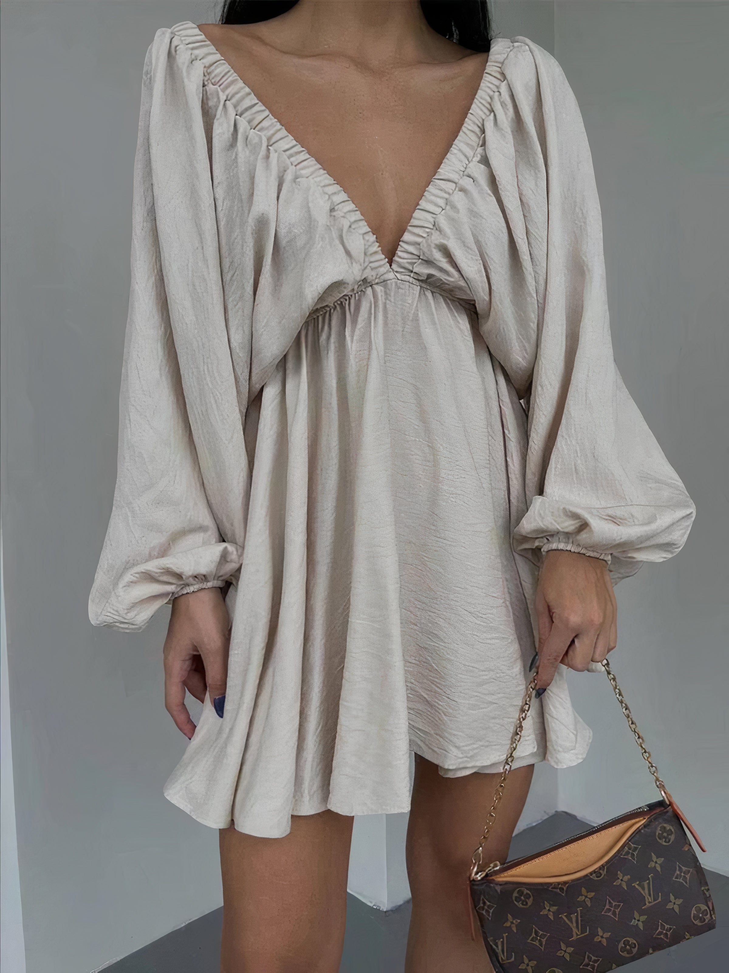 KARA - Kleid mit Blasenärmeln
