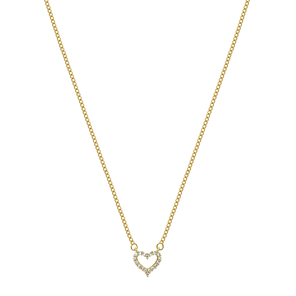 Cupido Heart Kette 14K Vergoldet