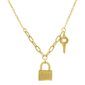 Love Lock Kette 14K Vergoldet