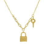 Love Lock Kette 14K Vergoldet