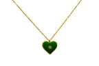 Love Stone Heart 14K Vergoldet