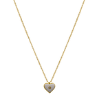 Love Stone Heart 14K Vergoldet