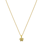 Cluster Flower Kette 18K Vergoldet