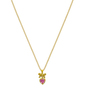 Ribbon Heart Kette 18K Vergoldet