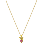 Ribbon Heart Kette 18K Vergoldet