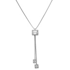 Square Dangle Mirror Kette 18K Vergoldet