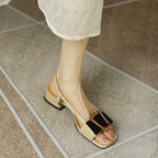 Eva - Sandalen mit Blockabsatz und Schnalle