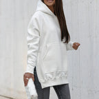LAINEY - Locker geschnittener Hoodie mit Schlitz