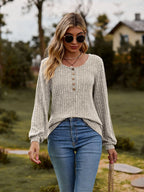 LALAINE - Stylisches langärmeliges Top für Damen