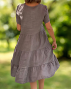 LUCINE - Baumwoll-Leinen-Kleid