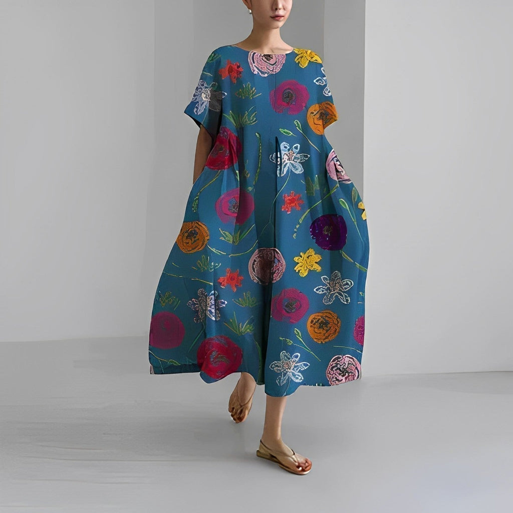 Katarina – Boho-Blumenkleid für einen stilvollen Auftritt
