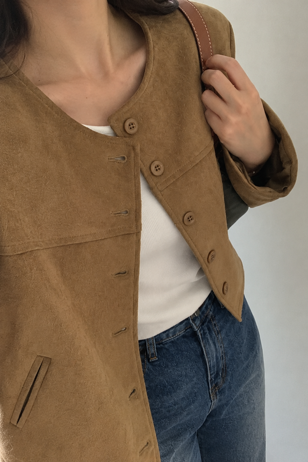 Jacke im Vintage-Stil mit Knöpfen
