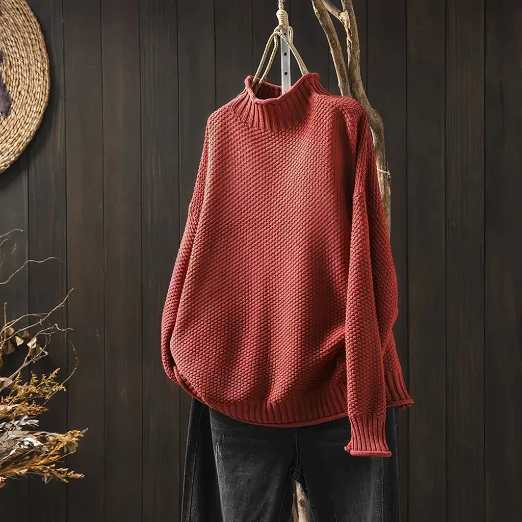 MILANA - Vintage-Rollkragenpullover
