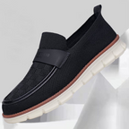 Schnürloser gewebter Herren-Slipper mit geteilter Sohle - Bruno