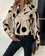 Clara Bedruckte Bluse Damen – Schick und Elegant