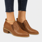 Vegane Oxford-Schuhe für Frauen mit geometrischem Relief - Marcy