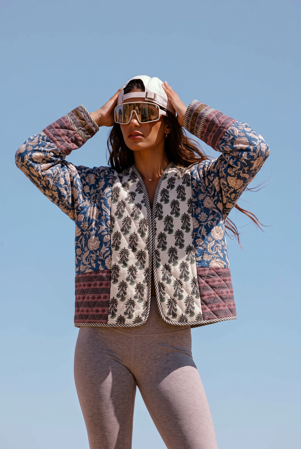 Gemusterte Steppjacke