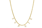 Elegant Mini Diamond Name Kette 14K Vergoldet