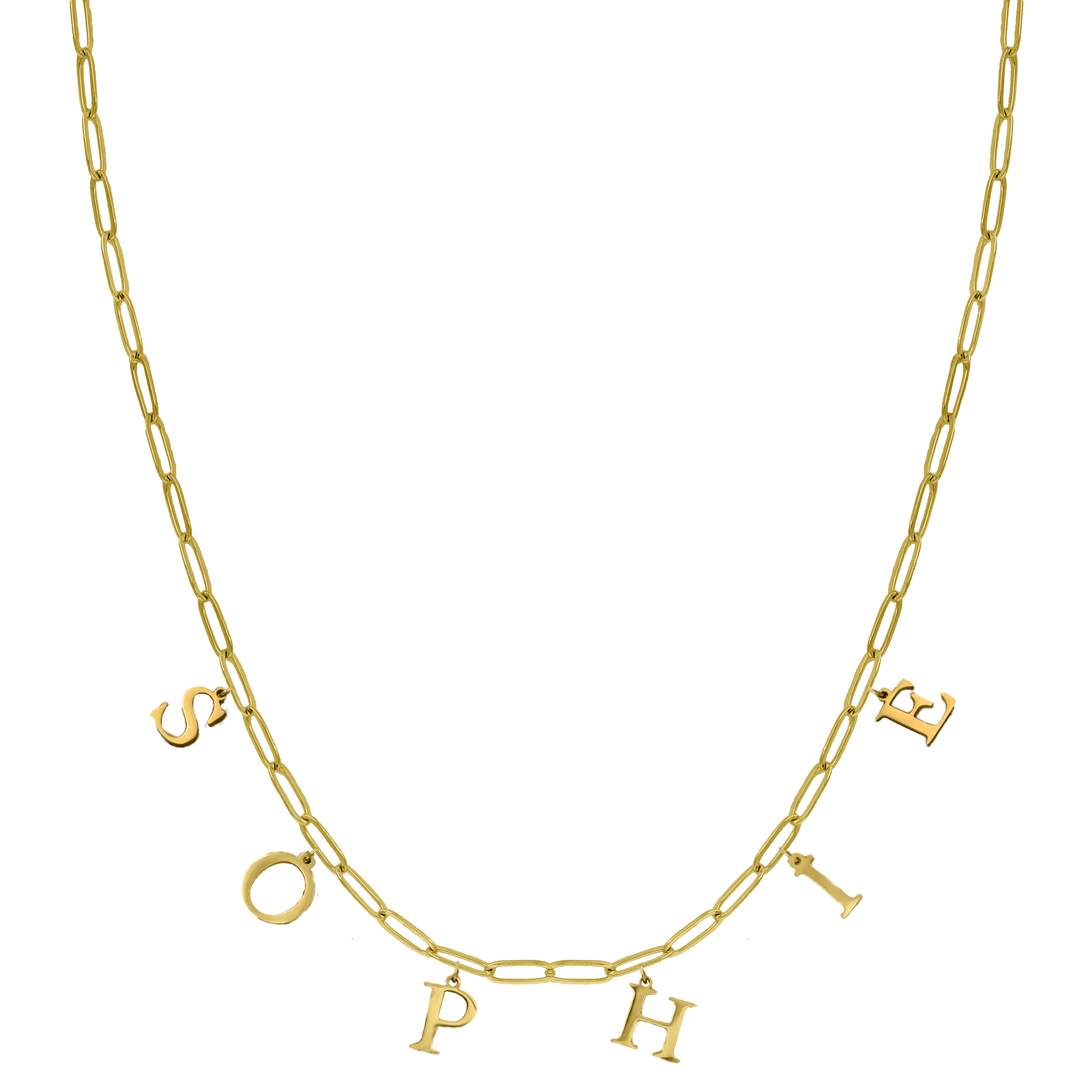 Mini Grace Classic Name Kette 14K Vergoldet