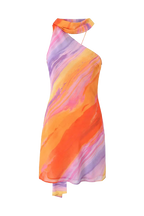 Kata - Kurzes Kleid Rückenfrei Tie-dye
