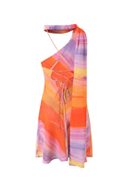 Kata - Kurzes Kleid Rückenfrei Tie-dye