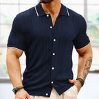 Hartford Chase - Gestricktes Poloshirt