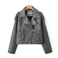 Damen Bikerjacke mit kurzem geradem Schnitt - Selmira