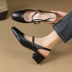 Klassische Damen Mary Jane Dirndl Schuhe mit Blockabsatz - Liselotte