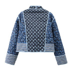 Jacke zum Wenden mit figurbetontem Schnitt und Reverskragen