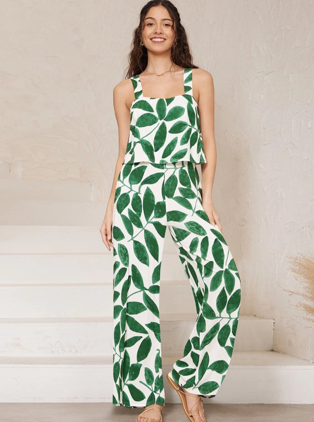 Nalah - Set aus ärmellosem Hemd und zweiteiliger Hose