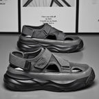 Herren-Sportsandalen mit dicker Sohle und Klettverschluss - Bruno