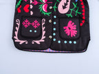 Jeansjacke mit Graffiti-Print und Taschen