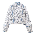 Jacke zum Wenden mit Blumenmuster und Ethno-Muster