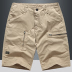 Gerade Herren-Cargo-Shorts mit Reißverschluss - Elias